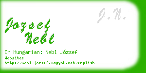 jozsef nebl business card