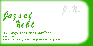 jozsef nebl business card